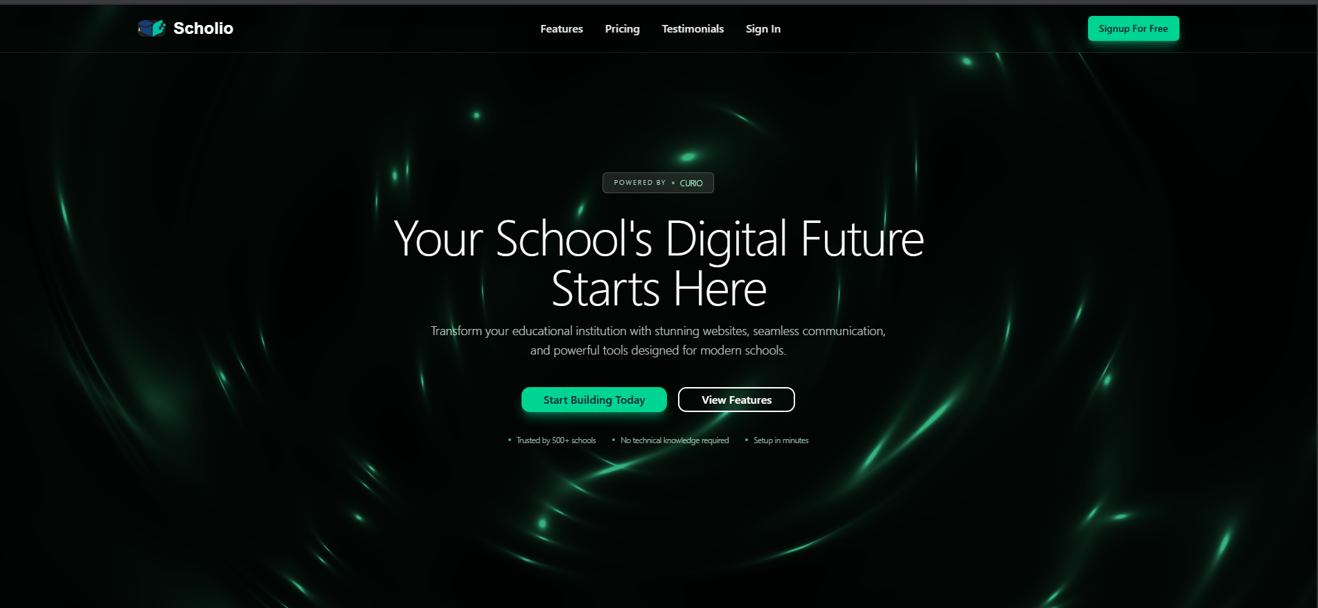 Scholio – Multi-Tenant Website Builder for Education – image 1